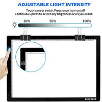 DONPODER 2G A4 caja de luz para trazado y dibujo con marco resistente Duarable, almohadilla de luz regulable para pintura de diamante, cuadro de luz, cuadro de luz para dibujar animación Stencilling - Arteztik
