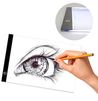 Tablero de luz LED A4 para dibujar, ideal para trazar, ultradelgado, portátil, para artistas, dibujar, dibujar, animación y pintura de diamantes 5D - Arteztik
