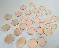Azulejos de cristal redondos de mosaico para espejos, manualidades con espejo de cristal, círculo real, espejo de mesa, mosaico de espejo redondo - Arteztik

