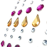 Besecraft - 120 pegatinas autoadhesivas, gemas de diamantes de imitación, gemas de cristal, adornos para arte de gemas, manualidades, cuerpo, uñas, etc. - Arteztik
