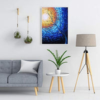 Kit de pintura de diamante 5D para adultos y niños, broca completa, redonda, con diamantes de imitación, arte abstracto, pintura al óleo, perfecto para decoración de la pared del hogar, regalo (12 x 16 pulgadas) - Arteztik
