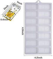 Molde Domino para Dominó de resina para moldes de fundición para bricolaje Craft Jewelry Making Tools 28 cavidades molde de silicona (blanco) - Arteztik
