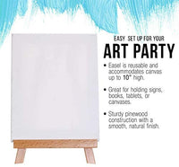 U.S. Art Supply - Caballete de mesa pequeño de 10.5 in, trípode de madera de haya, para niños, estudiantes, escuelas, pinturas, fiestas, mesas, caballetes de escritorio, portafotos de lona - Arteztik
