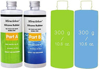 Miraclekoo Kit de silicona para hacer moldes de silicona líquida, goma transparente, silicona para moldes de resina, moldes de silicona para hacer manualmente (28 oz) - Arteztik
