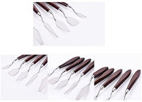 Monique 5 Pcs Acero inoxidable paleta de pintura Cuchillos rascadores Set Basic Kit de herramientas de cerámica de arcilla - Arteztik
