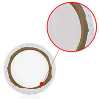 MotBach 2 unidades de 12.0 x 12.0 in, lienzo blanco estirado imprimado redondo de lienzo preestirado, espesar dibujo, pintura para manualidades, dibujo, pintura al óleo - Arteztik
