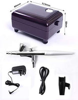 Youteo - Kit de aerógrafo de acción única con mini compresor de aire para decoración de tartas, maquillaje, diseño de uñas, tatuaje, pintura de modelos - Arteztik
