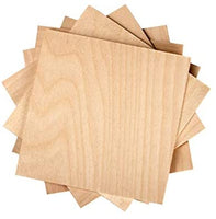 Madera contrachapada de abedul báltico de 0.118 in x 3.9 x 3.9 in, grado B/BB (paquete de 12) perfecto para artes y manualidades, proyectos escolares y proyectos de bricolaje, dibujo, pintura, grabado de madera, quema de madera y proyectos con láser - Arteztik
