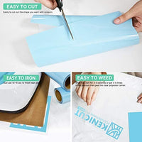 KENICUT PU transferencia de calor adhesivo rollo de vinilo 100.1 x 11.5 ft para camiseta DIY (azul) - Arteztik
