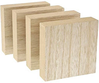 Bright Creations bloques de madera sin terminar para manualidades, bloque de letreros, juegos para niños (7 x 7 in, 4 unidades) - Arteztik
