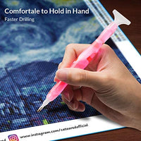 Bolígrafo de resina pintado a mano con diamantes, bordado de diamantes 5D bricolaje, hecho a mano, bolígrafo perforador de diamantes de fantasía, herramienta para coser y arte de uñas - Arteztik
