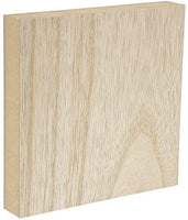 Bright Creations bloques de madera sin terminar para manualidades, bloque de letreros, juegos para niños (7 x 7 in, 4 unidades) - Arteztik
