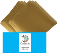 Craftables Hojas de vinilo adhesivo permanente de 12 x 12 pulgadas - Arteztik
