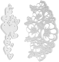Plantillas de metal con diseño de corona de árbol de Navidad, herramienta de repujado para álbumes, tarjetas de papel, álbumes de recortes, manualidades (ramas de árbol y pino) - Arteztik
