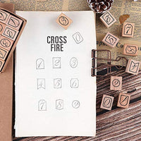 Dizdkizd 19 piezas de sellos de goma de madera, plantas y flores, decoración de madera montada sellos de goma para manualidades, tarjetas y álbumes de recortes - Arteztik
