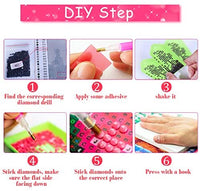 Witfox - Kit de pintura de diamantes 5D para bricolaje con números y lirios de agua, 15.7 x 11.8 in - Arteztik
