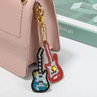 Soleebee 5 piezas DIY 5D completo taladro diamante pintura llavero por número Kit mosaico hacer doble cara taladro colgante cristal Rhinestones llavero bolsa regalo (mariposa) - Arteztik
