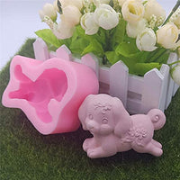 Moldes de silicona 3D para jabón de perro, moldes para velas de chocolate, pasteles, fondant, pasteles, perros, moldes - Arteztik
