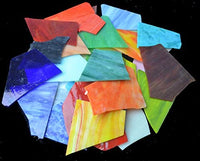 Lanyani - Hojas de vidrio para vidrieras, mosaicos de vidrio para obras de arte y manualidades, 35 oz, color azul - Arteztik
