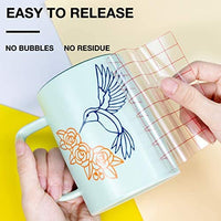 Cinta de transferencia para vinilo - 44.3 x 4.9 ft con rejilla de alineación roja para vinilo adhesivo Cricut Joy y Cricut, Silhouette Cameo papel de transferencia para vinilo para calcomanías, letreros, ventanas, pegatinas - Arteztik
