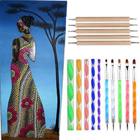 CSKB Juego de herramientas de punteado de mandala, kit de pintura de roca, herramientas de pintura de puntos para mandala, pintura de rocas, colorear, dibujo y dibujo, manualidades para niños - Arteztik
