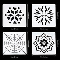 WANDIC Mandala Kit de puntos, 35 piezas Mandala Roca Dotting Herramientas Arte Pintura Herramientas Set con Mandala Plantillas, Herramientas de punteado, varillas acrílicas, paleta de pintura para cerámica Rock Pintura - Arteztik
