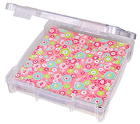ArtBin 6912AB Essentials Caja de 12 x 12 pulgadas, organizador de arte y manualidades, [1] estuche de almacenamiento de plástico, transparente, 14.125 x 13.625 x 3 pulgadas - Arteztik
