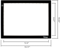 litup Caja de luz Light Pad 17.7 inch A4 Tamaño Caja de luz Tracing dibujo Light Junta Light Cuadro En La animación, bosquejar, tatuaje Transferencia – lps4 - Arteztik
