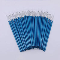 Paquete de 60 brochas redondas puntiagudas, cepillo de dibujo de rosca, pincel de dibujo hecho a mano, pincel de pintura de detalles para acrílico, aceite y acuarela (S(# 0)) - Arteztik
