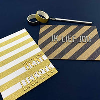 Besecraft - Pegatinas para cartas, gruesas, letras de papel de aluminio, pegatinas de letras de espuma, para álbumes de recortes, letras más gruesas, pegatinas de cartulina, 3 paquetes surtidos de 3 dimensiones - Arteztik
