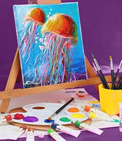 Juego completo de pintura acrílica de Glokers – Juego de 36 piezas de suministros de pintura profesional, incluye mini caballete, 6 lienzos, bandeja de pintura, cuchillos de pintura, 10 pinceles y más – Regalo perfecto para artistas - Arteztik
