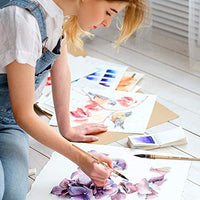 Juego de pinceles de pintura profesional para acuarela, pinceles redondos para pintura artística, gouache, detalles finos, acrílico, gouache, aceite - Arteztik
