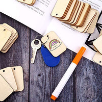Ruisita - 150 piezas de madera sin terminar con etiquetas de regalo de madera sin terminar con cuerda de yute para el hogar, suministros de bricolaje, manualidades de madera - Arteztik
