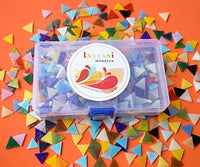 Lanyani 1050 piezas de azulejos de mosaico de vidrio de formas mixtas para manualidades, piezas de vidrieras coloridas para proyectos de mosaico - Arteztik
