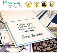 Sellos de sentimiento para hacer tarjetas, sellos de 3.9 x 7.9 in, sellos acrílicos para hacer tarjetas, sellos para manualidades, sellos transparentes para hacer tarjetas, sello para tarjetas - Arteztik
