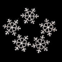 ultnice Rhinestone Copo De Nieve Adornos Botones Plata 40 mm, 5 unidades) - Arteztik
