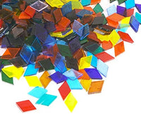 Lanyani azulejos de mosaico de cristal transparente de rombo de 1,1 libras para manualidades, varios colores - Arteztik
