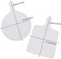 2 piezas de silicona de gran bandeja de resina para resina epoxi de fundición de resina para servir bandeja de posavasos con mango DIY pintura arte manualidades decoración del hogar regalo ideal - Arteztik
