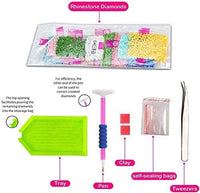 Kit de pintura con diamantes 5D, pintura con punto de diamante de perforación completa, arte de diamante perfecto para relajación y decoración de pared del hogar, 12 x 16 pulgadas - Arteztik
