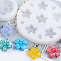 FineInno - Molde de resina de flores 3D de silicona moldes de fundición para manualidades, llavero, pendientes, joyería - Arteztik
