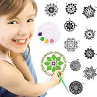 Juego de 56 plantillas de mandala para pintar y dibujar en madera de roca - Arteztik
