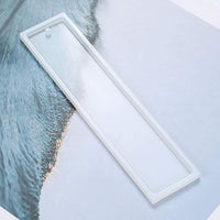 4 moldes rectangulares de gel de sílice translúcido para marcapáginas DIY para hacer joyas de resina epoxi DIY molde de proceso de 5.5 pulgadas - Arteztik
