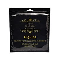 Gigules - 100 hojas de papel de aluminio dorado de imitación de 5.5 x 5.5 in para manualidades, pintura, dorado, decoración - Arteztik
