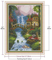 Kit de pintura de diamante 5D con perforación completa, paisaje campestre, pintura de bordado con diamantes de imitación, arte para decoración de pared del hogar, 12 x 16 pulgadas - Arteztik
