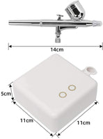 Kit de aerógrafo DKIEI recargable de una sola acción modelo de aerógrafo kit mini compresor de aire de pulverización, juego de bolígrafo para maquillaje, galletas, tartas, arte pintura de uñas, tatuaje, pintura facial, modelo para colorear - Arteztik
