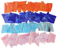 Lanyani - Hojas de vidrio para vidrieras, mosaicos de vidrio para obras de arte y manualidades, 35 oz, color azul - Arteztik
