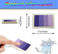 12 almohadillas de tinta para sellos, lavables, para niños, 24 colores - Arteztik
