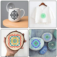 16 PCS Stencils for Painting on Wood Mandala Wall Stencils for Paint Large Pattern DIY Drawing Template for Letter Journal Rock Painting Art Projects, Reusable - Arteztik
