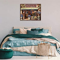 Mural de pared arte pintura por números DIY acrílico Kit de pintura para niños y adultos principiante – 16 x 20 pulgadas Van Gogh cielo estrellado con 3 cepillos y colores brillantes - Arteztik
