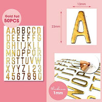 Besecraft - Pegatinas para cartas, gruesas, letras de papel de aluminio, pegatinas de letras de espuma, para álbumes de recortes, letras más gruesas, pegatinas de cartulina, 3 paquetes surtidos de 3 dimensiones - Arteztik
